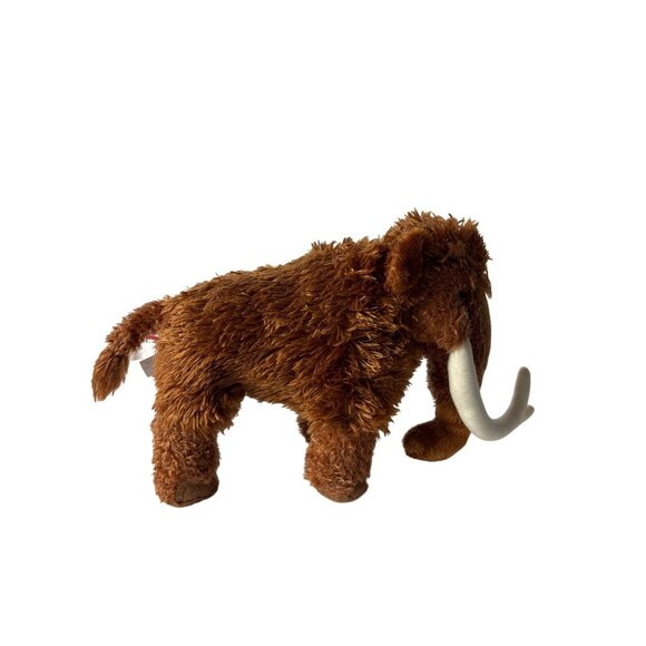Douglas Everett Woolly Mammoth Plush Stuffed Animal Toy 10 inch Brown Realistic - Picture 1 of 6